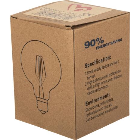 ΛΑΜΠΤΗΡΑΣ GLOBO LED FILAMENT 8W E27 2700K ΔΙΑΦΑΝΟΣ DIMMABLE HM4050.01