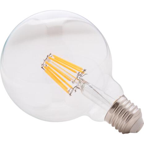ΛΑΜΠΤΗΡΑΣ GLOBO LED FILAMENT 8W E27 2700K ΔΙΑΦΑΝΟΣ DIMMABLE HM4050.01