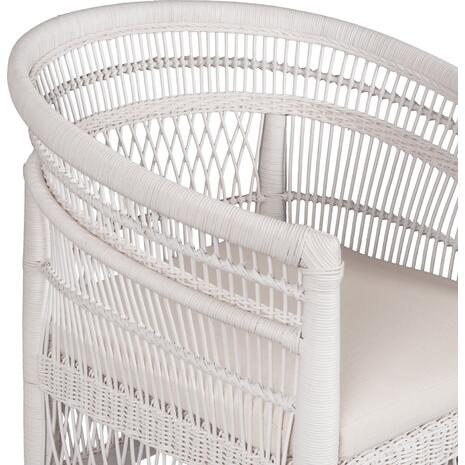 ΠΟΛΥΘΡΟΝΑ MALAWI HM9635.02 ΞΥΛΟ ΜΑΟΝΙ ΜΕ RATTAN ΛΕΥΚΟ--Β'ΔΙΑΛΟΓΗΣ 80x70x86Υεκ. (Λευκό)