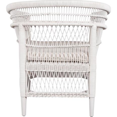 ΠΟΛΥΘΡΟΝΑ MALAWI HM9635.02 ΞΥΛΟ ΜΑΟΝΙ ΜΕ RATTAN ΛΕΥΚΟ--Β'ΔΙΑΛΟΓΗΣ 80x70x86Υεκ. (Λευκό)