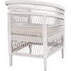 ΠΟΛΥΘΡΟΝΑ MALAWI HM9635.02 ΞΥΛΟ ΜΑΟΝΙ ΜΕ RATTAN ΛΕΥΚΟ--Β'ΔΙΑΛΟΓΗΣ 80x70x86Υεκ. (Λευκό)