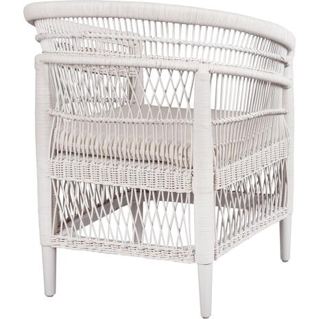 ΠΟΛΥΘΡΟΝΑ MALAWI HM9635.02 ΞΥΛΟ ΜΑΟΝΙ ΜΕ RATTAN ΛΕΥΚΟ--Β'ΔΙΑΛΟΓΗΣ 80x70x86Υεκ. (Λευκό)