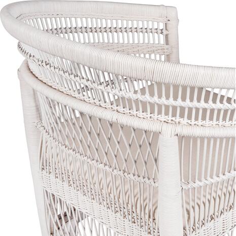 ΠΟΛΥΘΡΟΝΑ MALAWI HM9635.02 ΞΥΛΟ ΜΑΟΝΙ ΜΕ RATTAN ΛΕΥΚΟ--Β'ΔΙΑΛΟΓΗΣ 80x70x86Υεκ. (Λευκό)