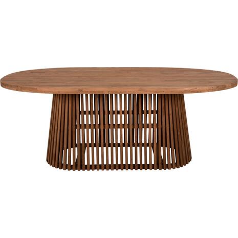 ΤΡΑΠΕΖΙ ΤΡΑΠΕΖΑΡΙΑΣ REMIK HM9835 RECYCLED ΤΕΑΚ ΣΕ ΦΥΣΙΚΟ 200x100x75,5Yεκ. TOP 4εκ.