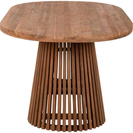ΤΡΑΠΕΖΙ ΤΡΑΠΕΖΑΡΙΑΣ REMIK HM9835 RECYCLED ΤΕΑΚ ΣΕ ΦΥΣΙΚΟ 200x100x75,5Yεκ. TOP 4εκ.