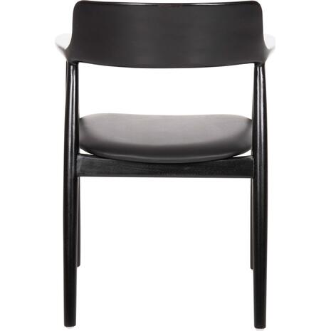 ΠΟΛΥΘΡΟΝΑ ΤΡΑΠΕΖΑΡΙΑΣ KINGSLEY HM9634.02 ΞΥΛΟ ΜΑΟΝΙ- ΜΑΥΡΟ VINYL 58x53x80Yεκ.