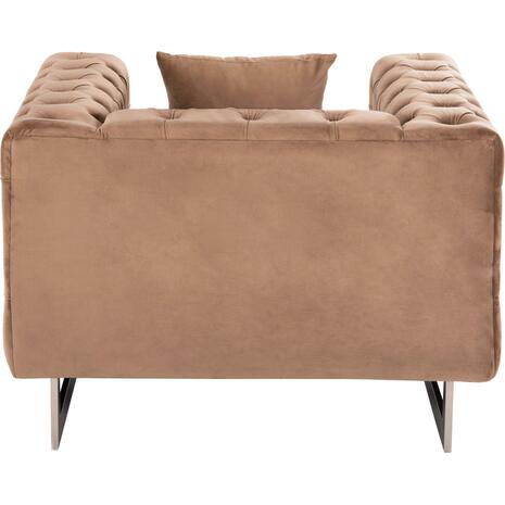 ΠΟΛΥΘΡΟΝΑ τ.CHESTERFIELD MOBAR HM3261.03 ΜΠΕΖ ΒΕΛΟΥΔΟ-ΜΕΤΑΛΛΙΚΑ ΠΟΔΙΑ 99x86,5x77Υεκ. (Μπεζ)