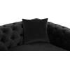 ΚΑΝΑΠΕΣ τ.CHESTERFIELD MOBAR HM3262.04 ΜΑΥΡΟ ΒΕΛΟΥΔΟ-ΜΕΤΑΛΛΙΚΑ ΠΟΔΙΑ 154x85x68Υεκ
