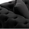 ΚΑΝΑΠΕΣ τ.CHESTERFIELD MOBAR HM3262.04 ΜΑΥΡΟ ΒΕΛΟΥΔΟ-ΜΕΤΑΛΛΙΚΑ ΠΟΔΙΑ 154x85x68Υεκ