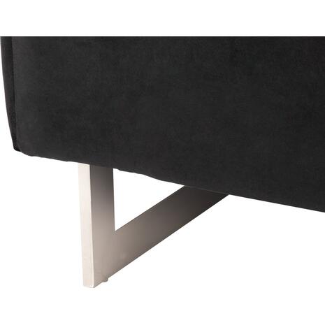 ΚΑΝΑΠΕΣ τ.CHESTERFIELD MOBAR HM3262.04 ΜΑΥΡΟ ΒΕΛΟΥΔΟ-ΜΕΤΑΛΛΙΚΑ ΠΟΔΙΑ 154x85x68Υεκ