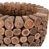 ΤΡΑΠΕΖΙ BAR ΣΤΡΟΓΓΥΛΟ LEEROY HM9806 KOMMATIA ΞΥΛΟΥ TEAK Φ900x103Υεκ.