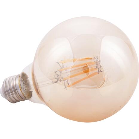 ΛΑΜΠΤΗΡΑΣ GLOBO LED FILAMENT 8W E27 2700K ΧΡΥΣΟ DIMMABLE HM4050.02
