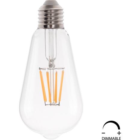 ΛΑΜΠΤΗΡΑΣ HM4188.01 LED FILAMENT 8W E27 DIMMABLE 2700K ΔΙΑΦΑΝΟΣ