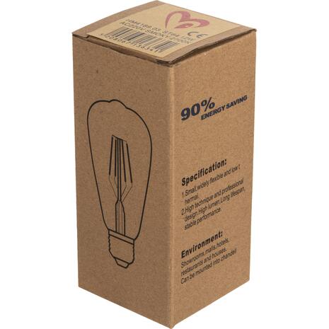 ΛΑΜΠΤΗΡΑΣ HM4189.03 LED FILAMENT 12W E27 2700K SMOKE