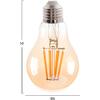 ΛΑΜΠΤΗΡΑΣ HM4045 LED FILAMENT 8W E27 3000K GOLD DIMMABLE