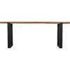 ΚΟΝΣΟΛΑ SHIRE HM9800 ΑΝΑΚΥΚΛΩΜΕΝΟ ΞΥΛΟ TEAK-ΜΑΥΡΕΣ ΜΕΤΑΛΛΙΚΕΣ ΒΑΣΕΙΣ 240x50x90Yεκ