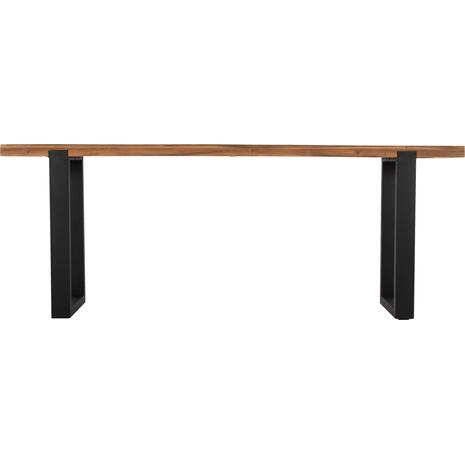 ΚΟΝΣΟΛΑ SHIRE HM9800 ΑΝΑΚΥΚΛΩΜΕΝΟ ΞΥΛΟ TEAK-ΜΑΥΡΕΣ ΜΕΤΑΛΛΙΚΕΣ ΒΑΣΕΙΣ 240x50x90Yεκ