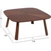 ΤΡΑΠΕΖΙ ΤΡΑΠΕΖΑΡΙΑΣ RINER HM9733 MDF ΜΕ ΚΑΠΛΑΜΑ ΚΑΡΥΔΙΑΣ 150x150x75Υ εκ. (Καρυδί)