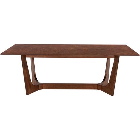 ΤΡΑΠΕΖΙ ΤΡΑΠΕΖΑΡΙΑΣ RIMER HM9742 MDF ΜΕ ΚΑΠΛΑΜΑ ΦΡΑΞΙΝΟΥ-ΚΑΡΥΔΙ ΧΡΩΜΑ 220X100x75Yεκ.