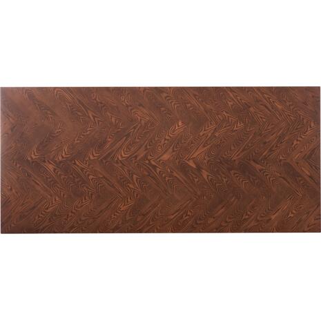 ΤΡΑΠΕΖΙ ΤΡΑΠΕΖΑΡΙΑΣ RIMER HM9742 MDF ΜΕ ΚΑΠΛΑΜΑ ΦΡΑΞΙΝΟΥ-ΚΑΡΥΔΙ ΧΡΩΜΑ 220X100x75Yεκ.