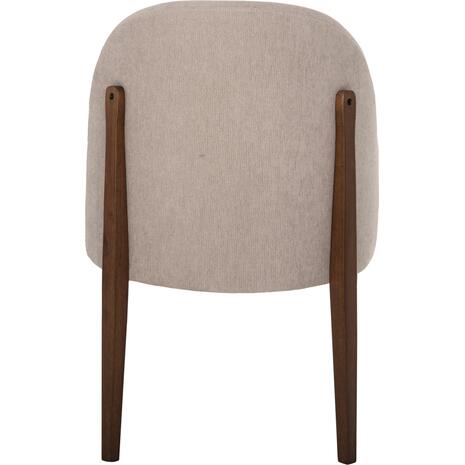 ΚΑΡΕΚΛΑ ΤΡΑΠΕΖΑΡΙΑΣ RAMMER HM9744.02 RUBBERWOOD ΣΕ ΚΑΡΥΔΙ-ΕΚΡΟΥ ΥΦΑΣΜΑ 57x55x86Υεκ. (σετ 2 τεμαχίων) (Εκρού)