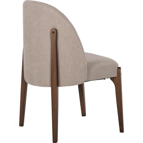 ΚΑΡΕΚΛΑ ΤΡΑΠΕΖΑΡΙΑΣ RAMMER HM9744.02 RUBBERWOOD ΣΕ ΚΑΡΥΔΙ-ΕΚΡΟΥ ΥΦΑΣΜΑ 57x55x86Υεκ. (σετ 2 τεμαχίων) (Εκρού)