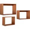 ΡΑΦΙΕΡΑ CHENGIS HM9830 3ΤΜΧ ΞΥΛΟ TEAK ΣΕ ΦΥΣΙΚΟ ΧΡΩΜΑ 60x20x38Υεκ