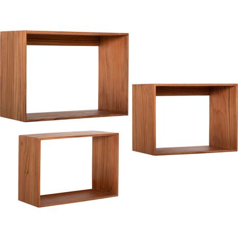 ΡΑΦΙΕΡΑ CHENGIS HM9830 3ΤΜΧ ΞΥΛΟ TEAK ΣΕ ΦΥΣΙΚΟ ΧΡΩΜΑ 60x20x38Υεκ