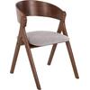 ΚΑΡΕΚΛΑ NEKKER HM9739.02 RUBBERWOOD ΣΕ ΚΑΡΥΔΙ-ΓΚΡΙ ΥΦΑΣΜΑ ΚΑΘΙΣΜΑ 56x55x78Yεκ. (σετ 2 τεμαχίων) (Γκρι)