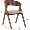 ΚΑΡΕΚΛΑ NEKKER HM9739.02 RUBBERWOOD ΣΕ ΚΑΡΥΔΙ-ΓΚΡΙ ΥΦΑΣΜΑ ΚΑΘΙΣΜΑ 56x55x78Yεκ. (σετ 2 τεμαχίων) (Γκρι)