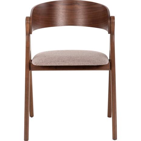 ΚΑΡΕΚΛΑ NEKKER HM9739.02 RUBBERWOOD ΣΕ ΚΑΡΥΔΙ-ΓΚΡΙ ΥΦΑΣΜΑ ΚΑΘΙΣΜΑ 56x55x78Yεκ. (σετ 2 τεμαχίων) (Γκρι)