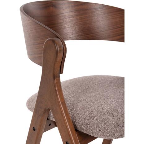 ΚΑΡΕΚΛΑ NEKKER HM9739.02 RUBBERWOOD ΣΕ ΚΑΡΥΔΙ-ΓΚΡΙ ΥΦΑΣΜΑ ΚΑΘΙΣΜΑ 56x55x78Yεκ. (σετ 2 τεμαχίων) (Γκρι)