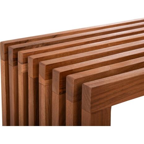 ΚΟΝΣΟΛΑ TV NYA HM9831 ΜΑΣΙΦ ΞΥΛΟ TEAK ΣΕ ΦΥΣΙΚΟ ΧΡΩΜΑ 130x29,5x46Υ εκ.