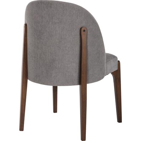 ΚΑΡΕΚΛΑ ΤΡΑΠΕΖΑΡΙΑΣ RAMMER HM9744.01 RUBBERWOOD ΣΕ ΚΑΡΥΔΙ-ΓΚΡΙ ΥΦΑΣΜΑ 57x55x86Υεκ. (σετ 2 τεμαχίων)