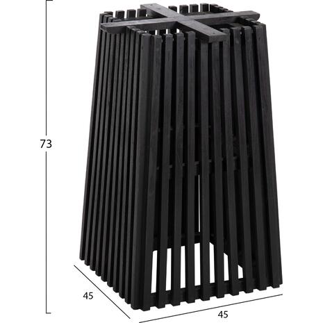 ΒΑΣΗ ΤΡΑΠΕΖΙΟΥ ΕΣΩΤ.ΧΩΡΟΥ ΤΕΤΡΑΓΩΝΗ FRANTZ HM9460.12 ΞΥΛΟ MINDI ΣΕ ΜΑΥΡΟ 45x45x73Y εκ.
