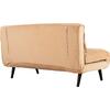 ΚΑΝΑΠΕΣ ΚΡΕΒΑΤΙ 2 ΑΤΟΜΩΝ ASMA HM3077.17 ΜΕ ΒΕΛΟΥΔΟ ΜΠΕΖ 140x80x77Yεκ.