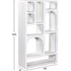 ΒΙΒΛΙΟΘΗΚΗ HANDYR HM9707 ΜΑΣΙΦ ΞΥΛΟ MANGO ΣΕ ΛΕΥΚΟ ΧΡΩΜΑ 100x35x165Yεκ. (Λευκό)