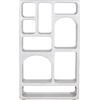 ΒΙΒΛΙΟΘΗΚΗ HANDYR HM9707 ΜΑΣΙΦ ΞΥΛΟ MANGO ΣΕ ΛΕΥΚΟ ΧΡΩΜΑ 100x35x165Yεκ. (Λευκό)