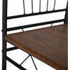 ΣΕΤ ΤΡΑΠΕΖΑΡΙΑΣ 5ΤΜΧ PEARY HM9416.01 ΜΕΤΑΛΛΟ ΜΑΥΡΟ-MDF ΚΑΡΥΔΙ 110x70x74Yεκ.