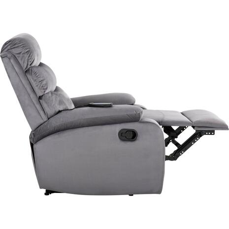 ΠΟΛΥΘΡΟΝΑ RELAX YASUMU HM9783.01 ΓΚΡΙ ΒΕΛΟΥΔΟ 80x93x100Υεκ. (Γκρι)