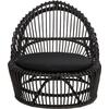 ΠΟΛΥΘΡΟΝΑ ENTROPY HM9840.03 ΜΑΥΡΟ RATTAN ΜΕ ΜΑΞΙΛΑΡΙ-ΜΑΥΡΟ 80x97x85Υεκ.