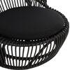 ΠΟΛΥΘΡΟΝΑ ENTROPY HM9840.03 ΜΑΥΡΟ RATTAN ΜΕ ΜΑΞΙΛΑΡΙ-ΜΑΥΡΟ 80x97x85Υεκ.