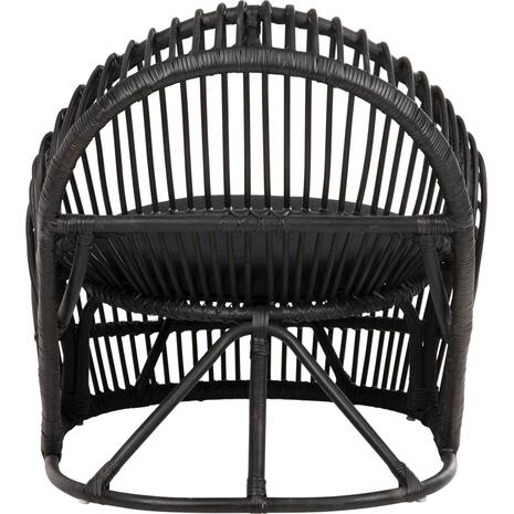 ΠΟΛΥΘΡΟΝΑ ENTROPY HM9840.03 ΜΑΥΡΟ RATTAN ΜΕ ΜΑΞΙΛΑΡΙ-ΜΑΥΡΟ 80x97x85Υεκ.