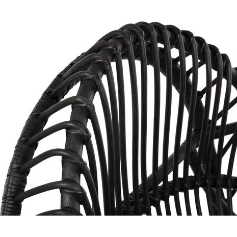ΠΟΛΥΘΡΟΝΑ ENTROPY HM9840.03 ΜΑΥΡΟ RATTAN ΜΕ ΜΑΞΙΛΑΡΙ-ΜΑΥΡΟ 80x97x85Υεκ.