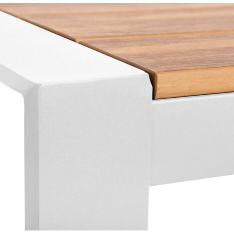 ΤΡΑΠΕΖΙ ΕΞΩΤ.ΧΩΡΟΥ GOYA HM6059.01 ΑΛΟΥΜΙΝΙΟ ΛΕΥΚΟ & POLYWOOD 160X80Χ75Υεκ.