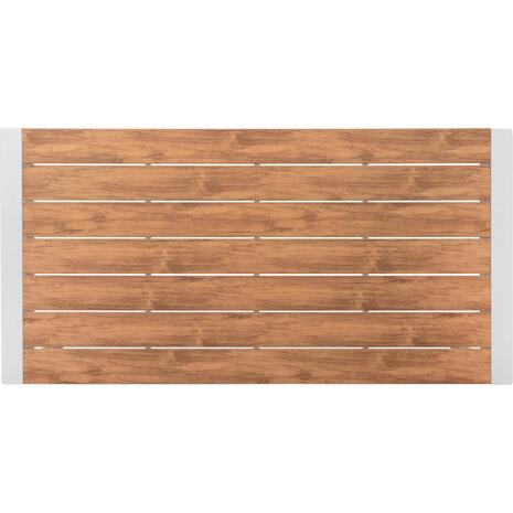 ΤΡΑΠΕΖΙ ΕΞΩΤ.ΧΩΡΟΥ GOYA HM6059.01 ΑΛΟΥΜΙΝΙΟ ΛΕΥΚΟ & POLYWOOD 160X80Χ75Υεκ.