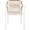ΠΟΛΥΘΡΟΝΑ ΑΛΟΥΜΙΝΙΟΥ TROTTER HM5865.12 ΛΕΥΚΟΣ ΣΚΕΛΕΤΟΣ ΜΕ WICKER ΜΠΕΖ & ΕΚΡΟΥ ΜΑΞΙΛΑΡΙ