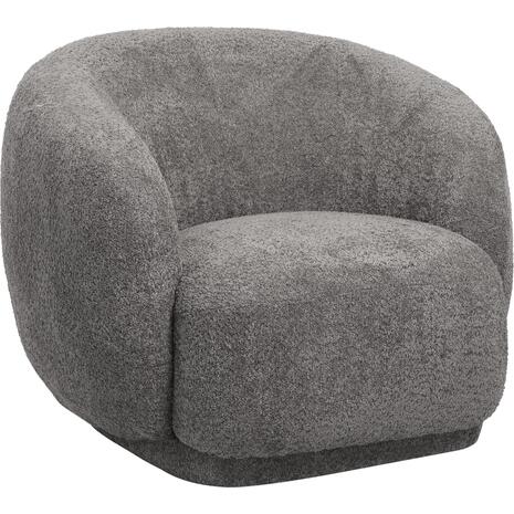 ΠΟΛΥΘΡΟΝΑ KARPEN HM9600.01 ΓΚΡΙ ΜΠΟΥΚΛΕ ΥΦΑΣΜΑ  93x87x78Υ εκ. (Γκρι)