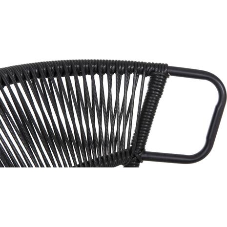 ΚΑΡΕΚΛΑ SUKI HM6053.02 ΜΕΤΑΛΛO KAI ΣΥΝΘΕΤΙΚΟ RATTAN ΣΕ ΜΑΥΡΟ 54x62x80Υεκ