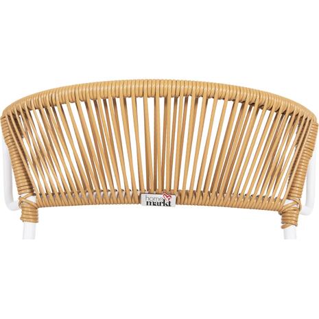 ΚΑΡΕΚΛΑ SUKI HM6053.01 ΜΕΤΑΛΛO ΛΕΥΚΟ KAI ΣΥΝΘ. RATTAN ΣΕ ΦΥΣΙΚΟ 54x62x80Υεκ